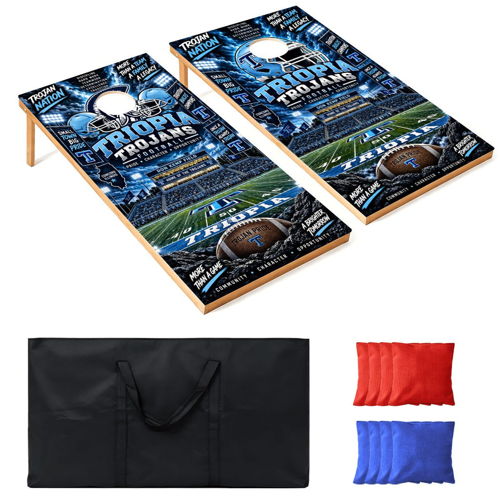 Cornhole Boards Game Set Triopia Trojans