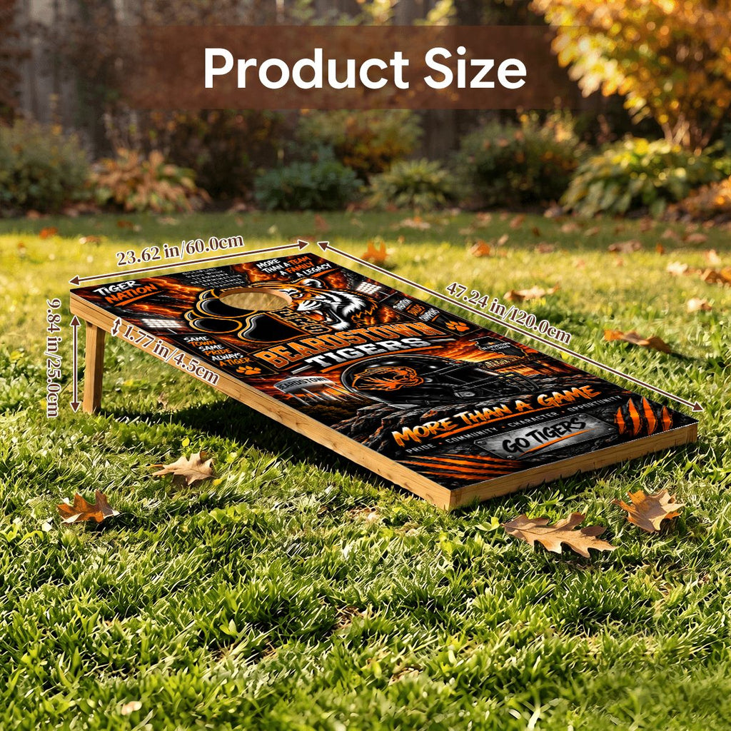 Cornhole Boards Game Set Beardstown Tigers