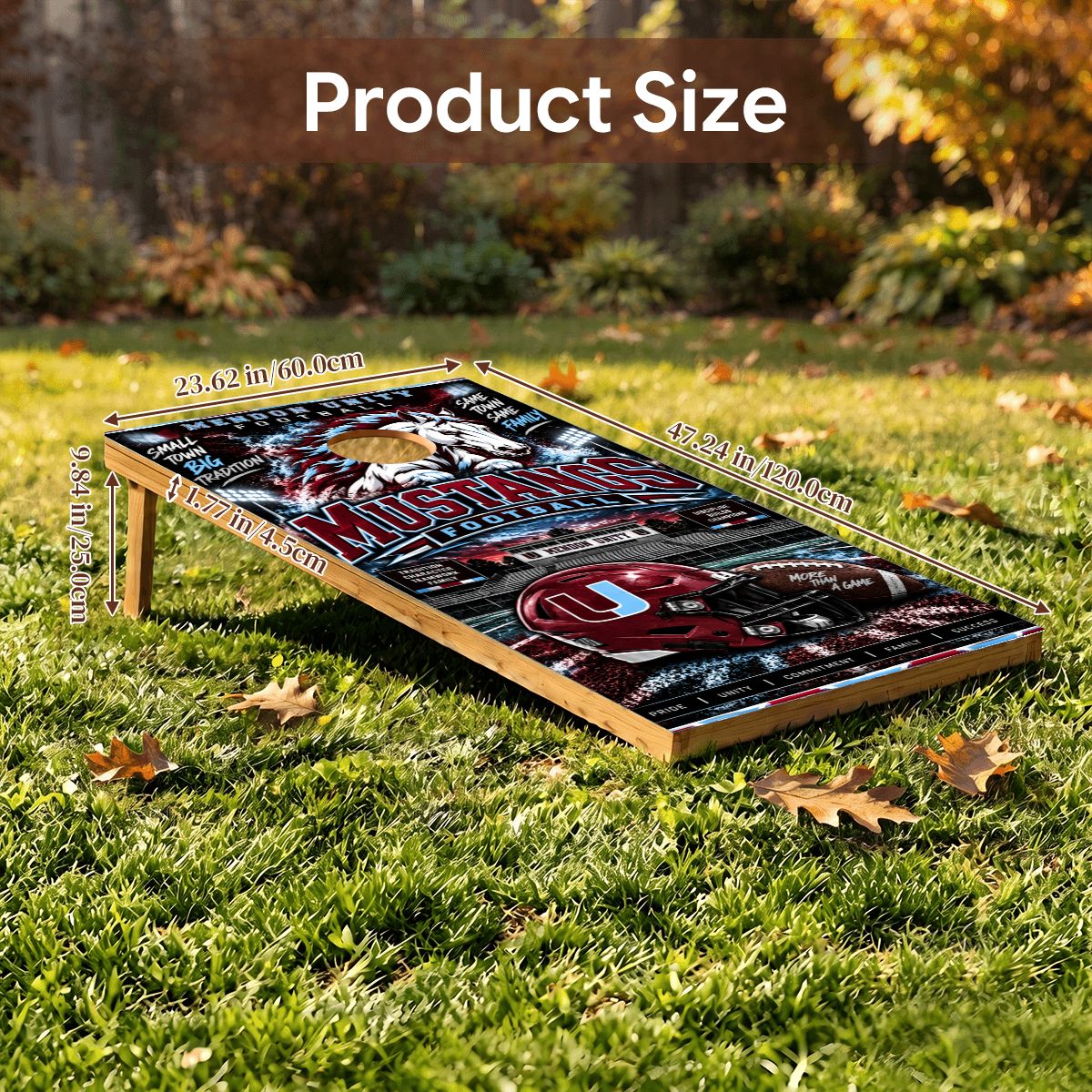 Cornhole Boards Game Set Mendon Unity Mustangs