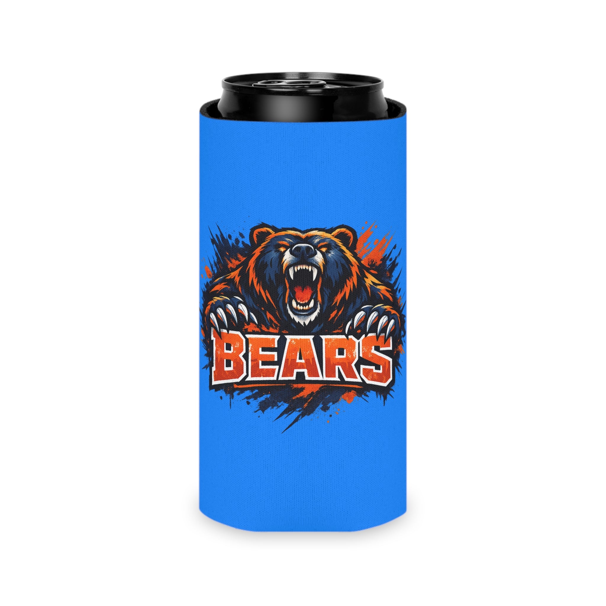 Bear Team Can Cooler – Roaring Bears Beverage Koozie