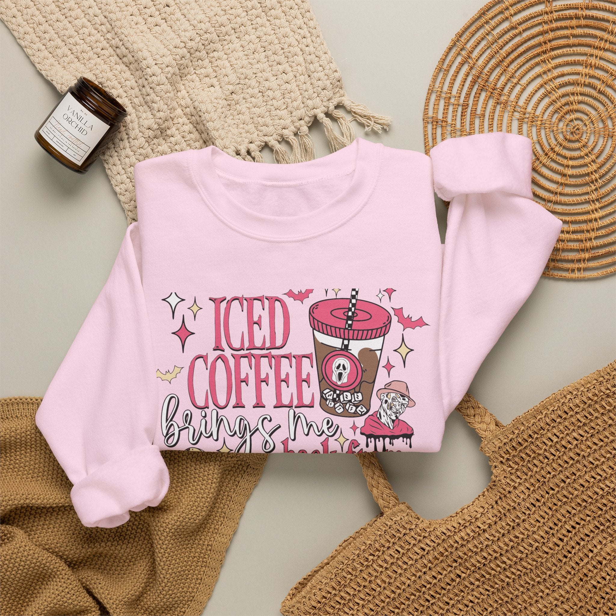Iced Coffee Brings Me Back From The Dead Sweatshirt