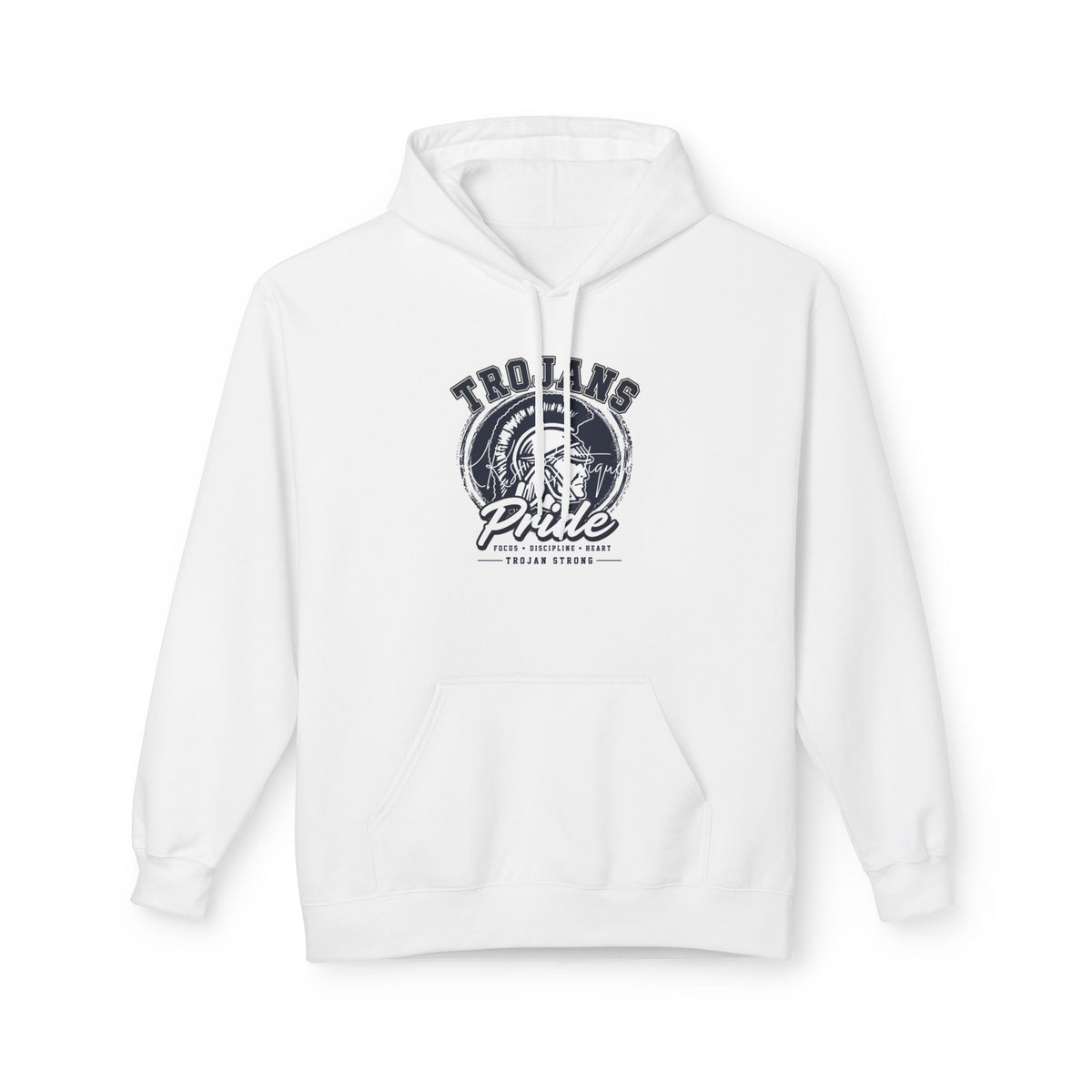 T-shirt Hoodie: Trojans Pride Vintage Logo Hoodie — School Spirit Sweatshirt