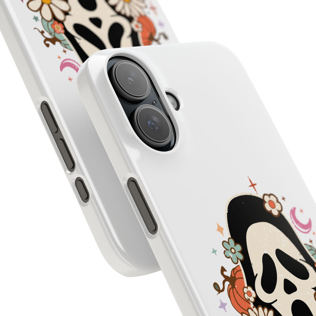 Scream Floral Phone Case — Cute Spooky Halloween Snap Case