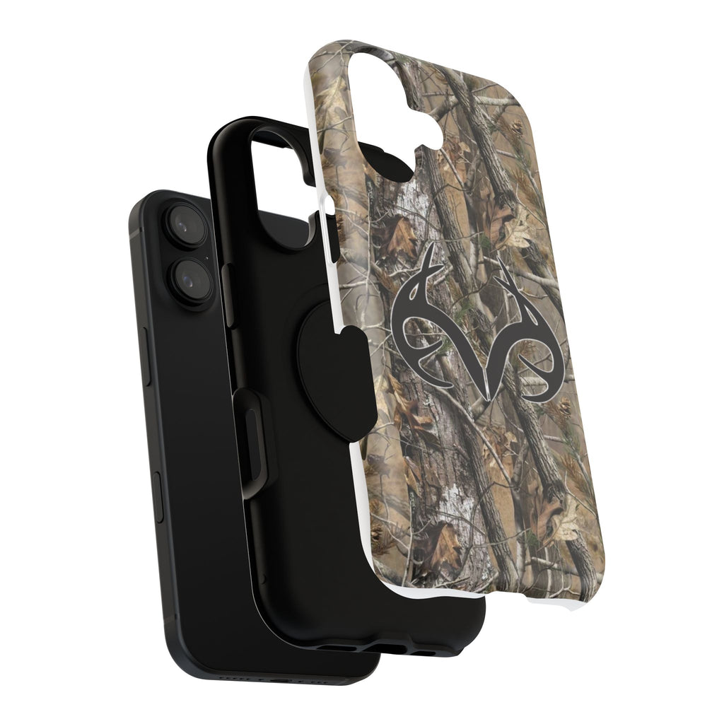 Camo Hunting Phone Case — Impact-Resistant Phone Cover with Antler Logo