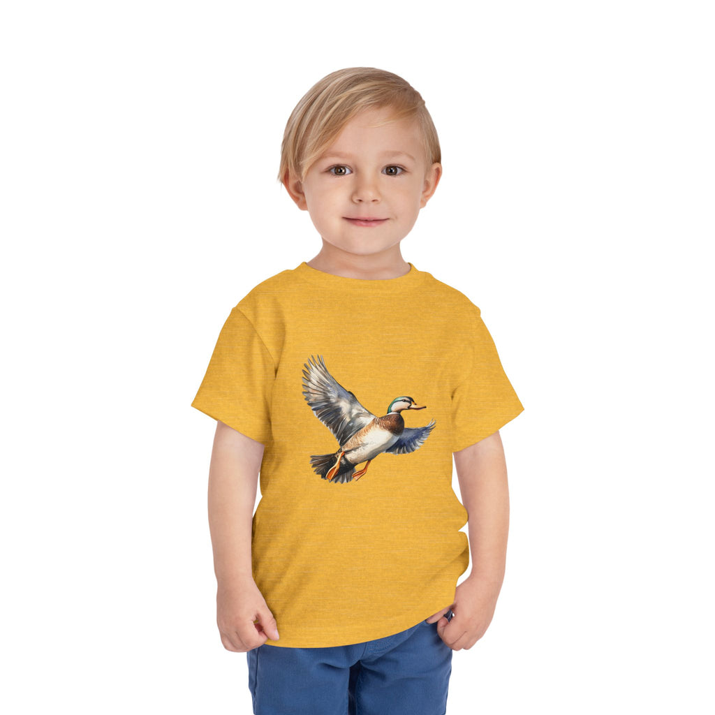 Toddler Tee — Flying Mallard Duck Graphic