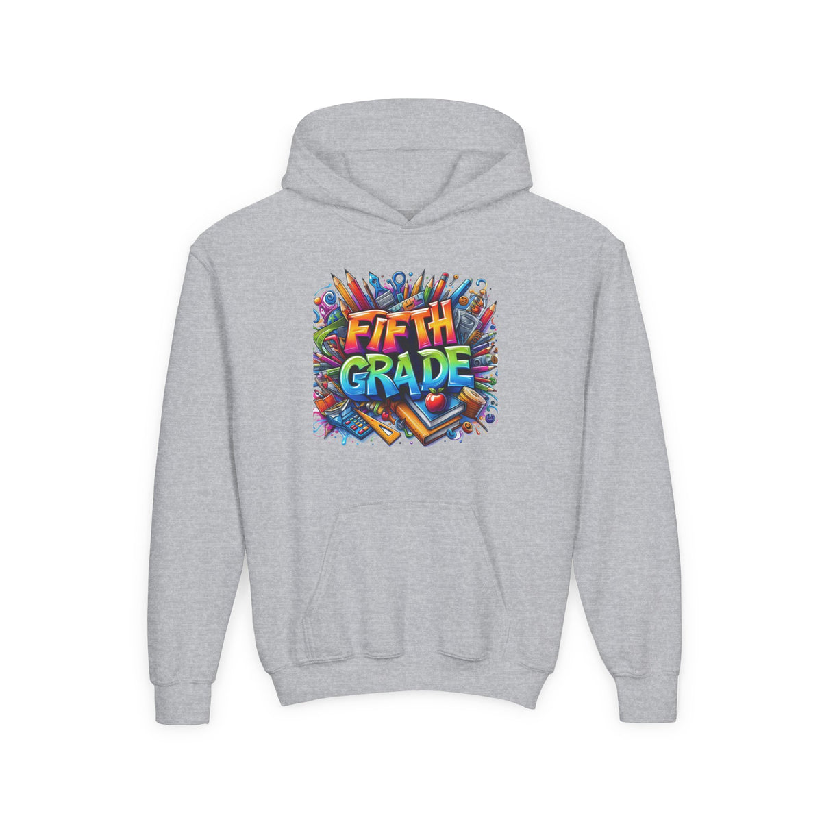 Fifth Grade Kids Hoodie — Colorful Back-to-School Sweatshirt