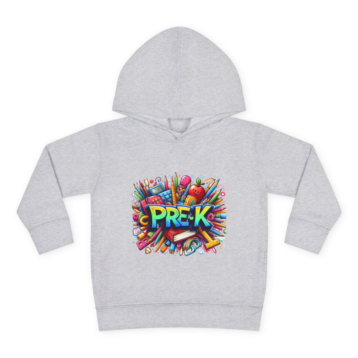 Pre-K Toddler Hoodie — Colorful School Kids Pullover Fleece