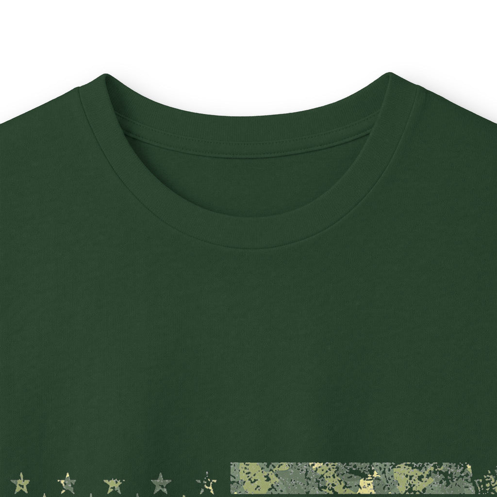 American Flag Camouflage 'Husband Daddy Protector Hero' Long Sleeve Tee