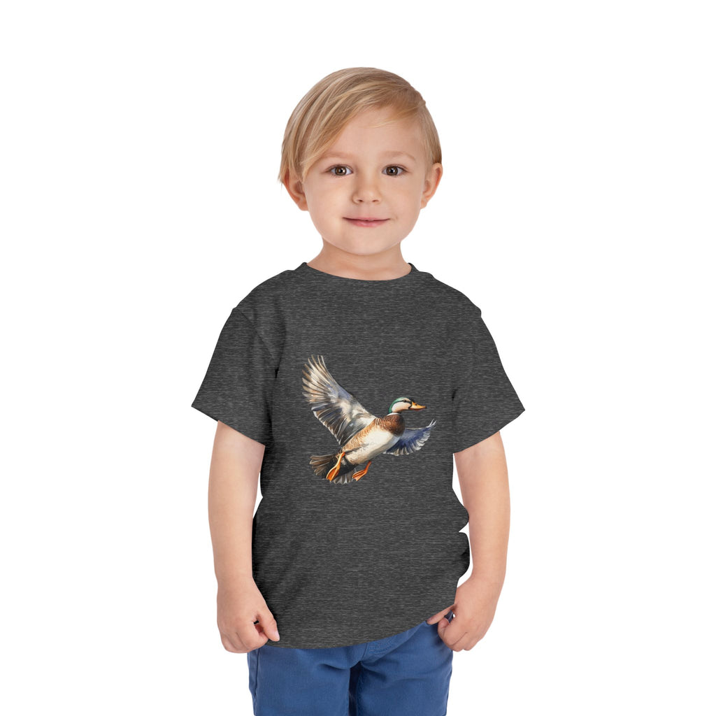 Toddler Tee — Flying Mallard Duck Graphic