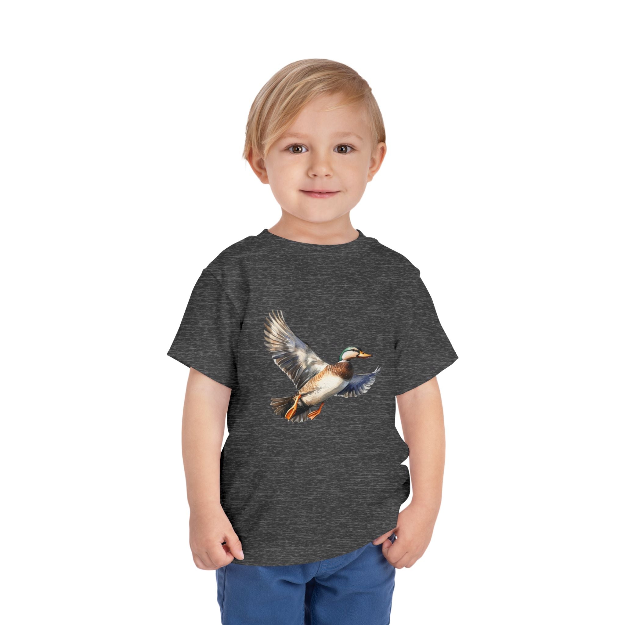 Toddler Tee — Flying Mallard Duck Graphic