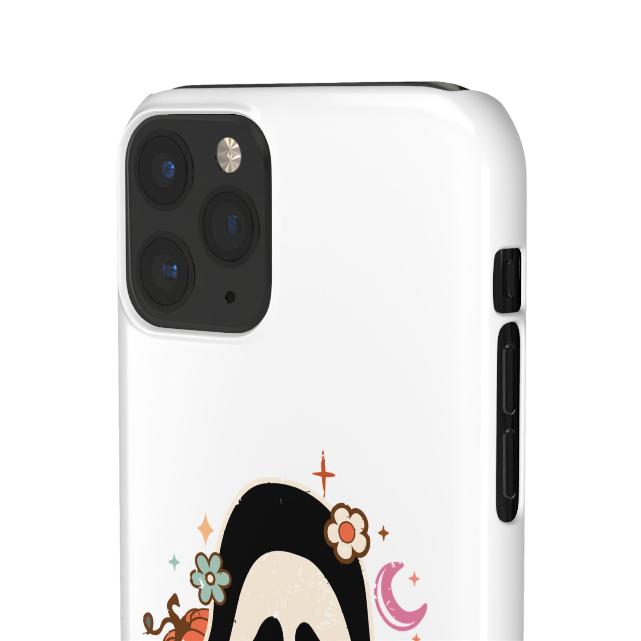 Scream Floral Phone Case — Cute Spooky Halloween Snap Case