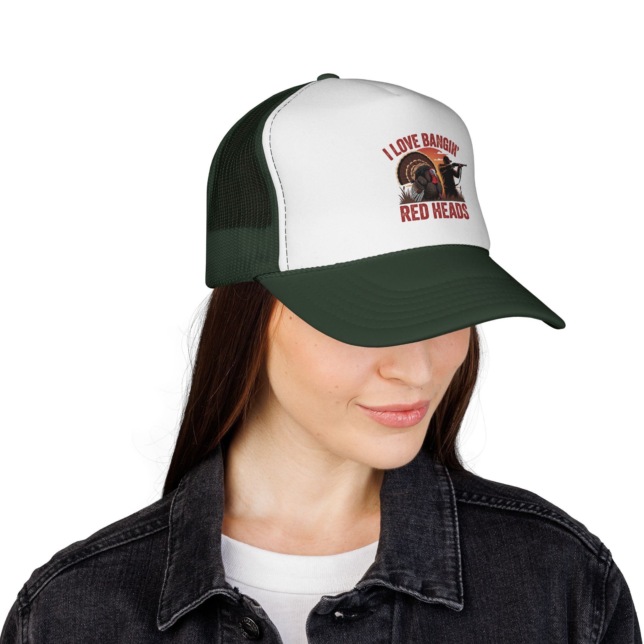 I Love Bangin' Red Heads Trucker Cap – Funny Turkey Hunting Hat