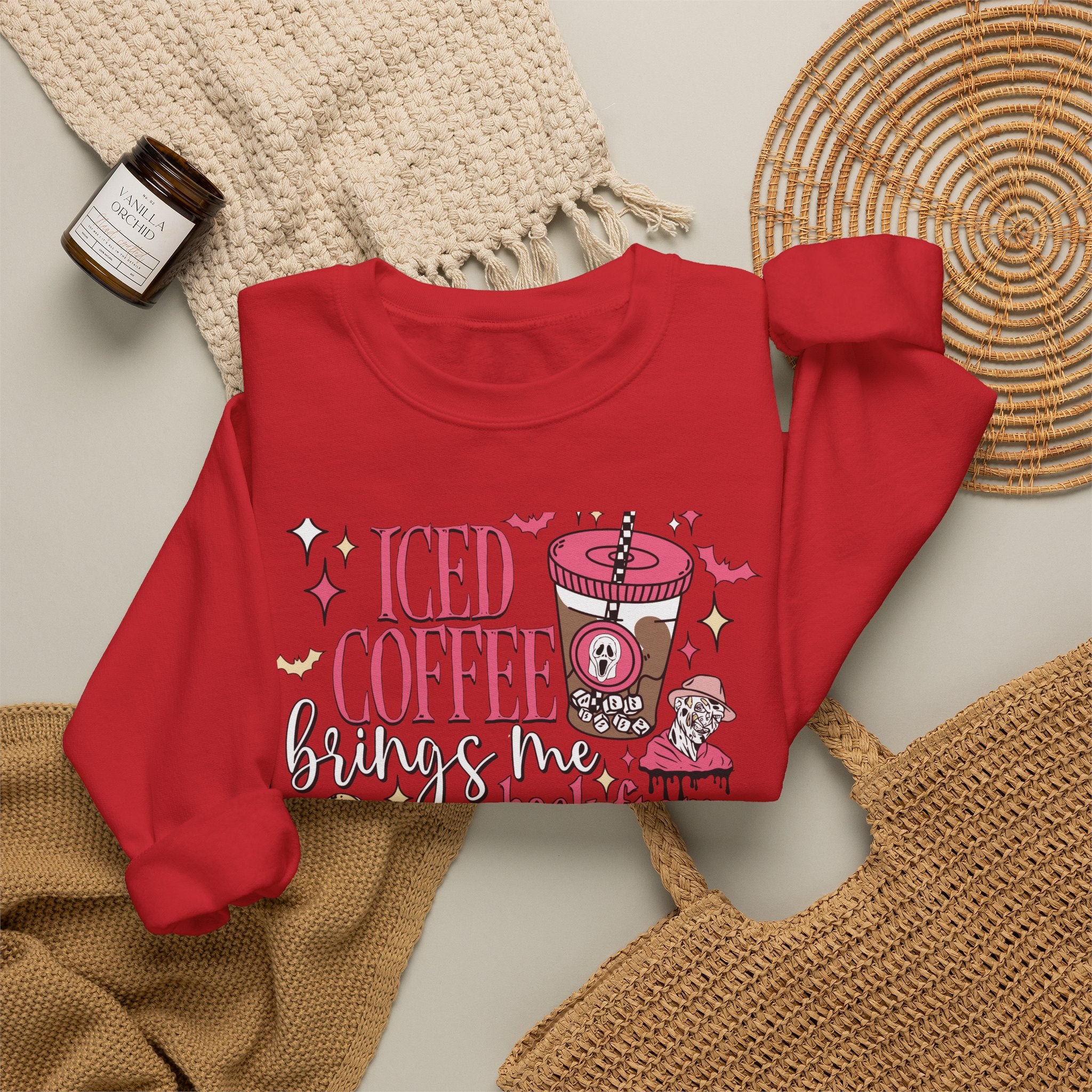 Iced Coffee Brings Me Back From The Dead Sweatshirt