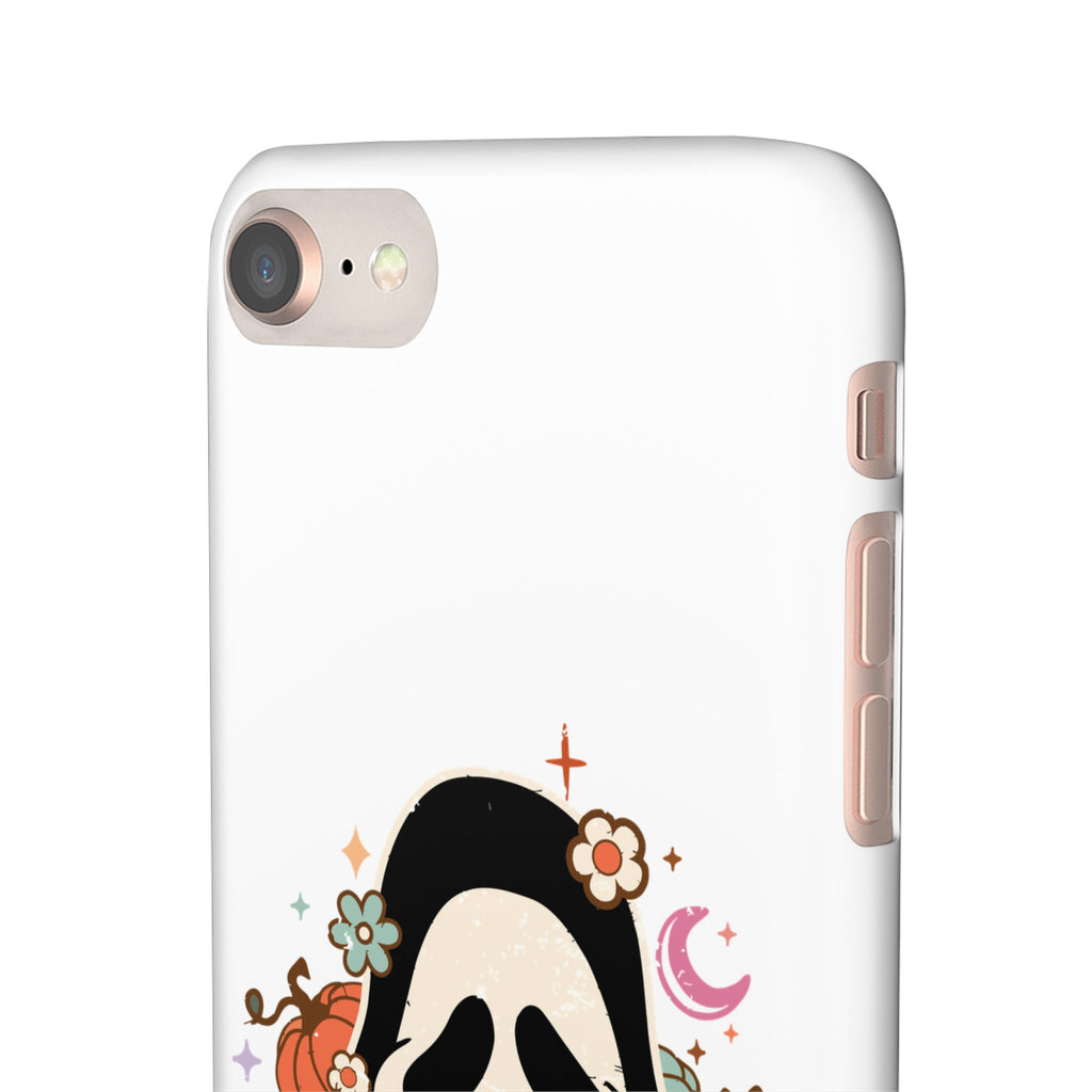 Scream Floral Phone Case — Cute Spooky Halloween Snap Case