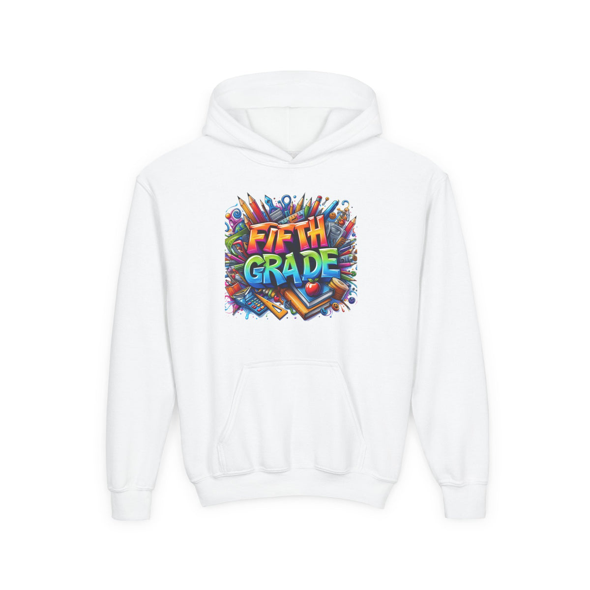 Fifth Grade Kids Hoodie — Colorful Back-to-School Sweatshirt