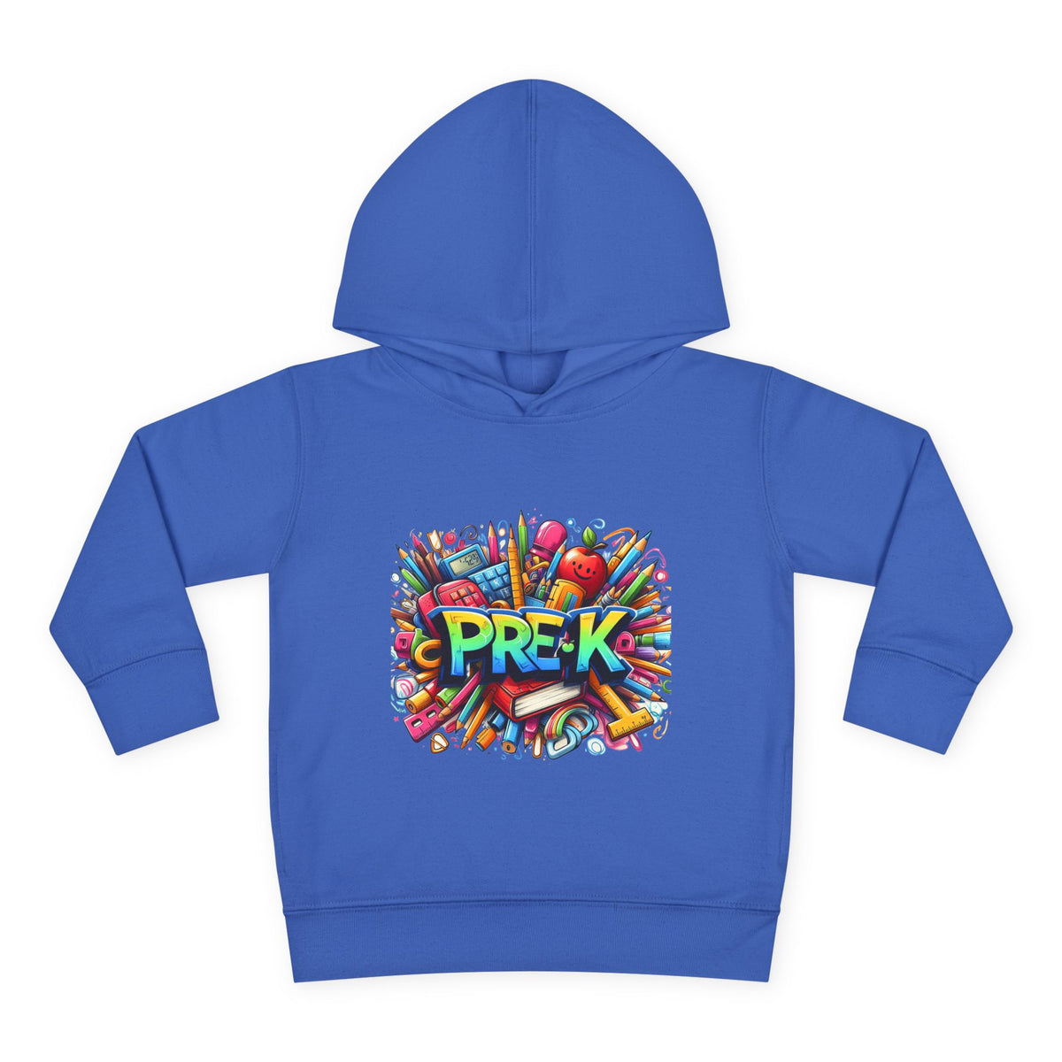 Pre-K Toddler Hoodie — Colorful School Kids Pullover Fleece