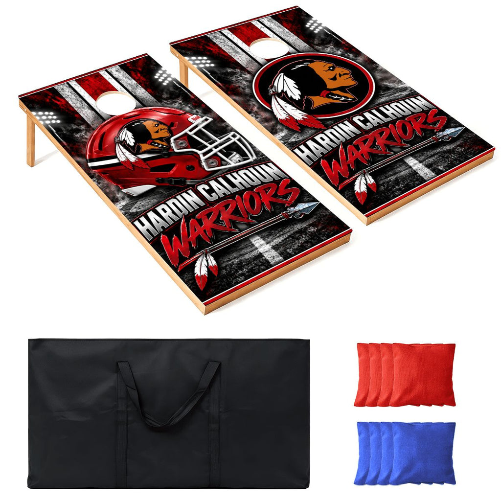 Cornhole Boards Game Set Calhoun Warriors