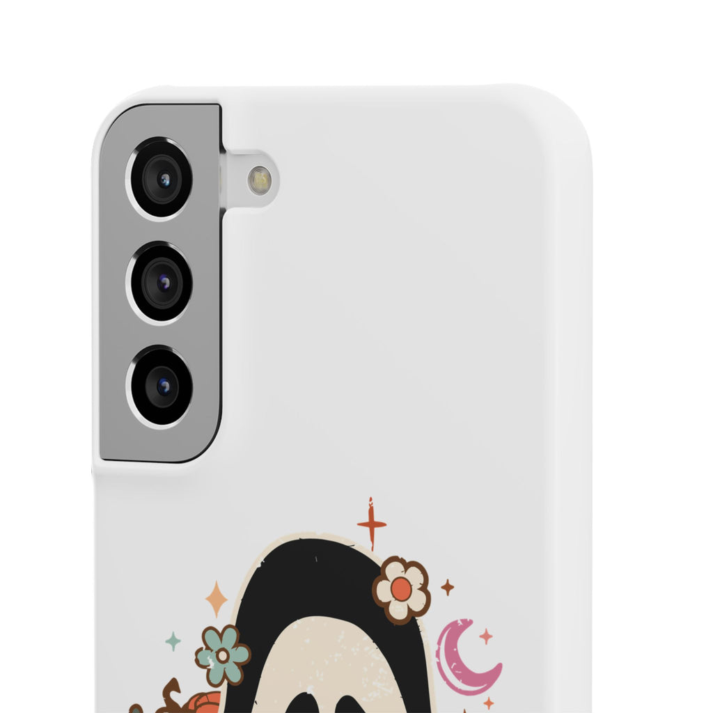Scream Floral Phone Case — Cute Spooky Halloween Snap Case