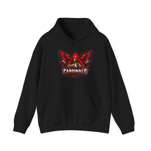 Cardinals Fierce Red Bird Hoodie — Athletic Team Spirit Pullover