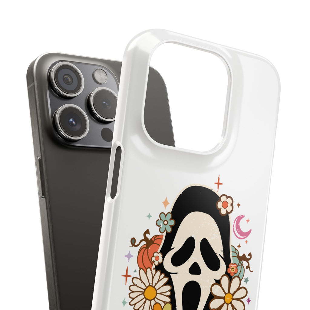 Scream Floral Phone Case — Cute Spooky Halloween Snap Case