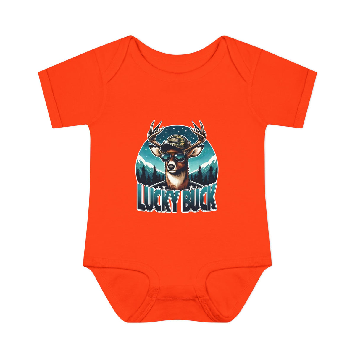 Lucky Buck Baby Bodysuit — Cute Deer Infant One-Piece