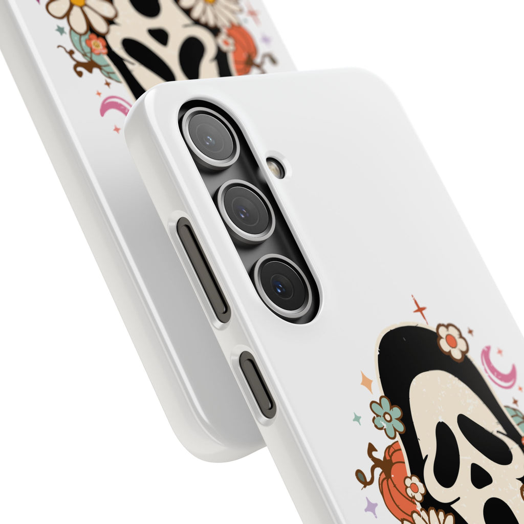 Scream Floral Phone Case — Cute Spooky Halloween Snap Case