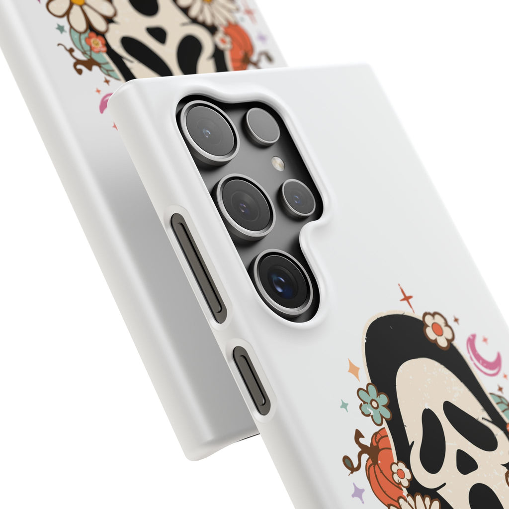 Scream Floral Phone Case — Cute Spooky Halloween Snap Case