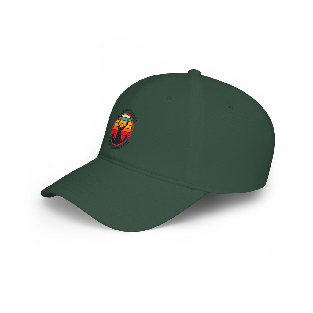 Vintage Sunset Deer Cap - "I Like Big Bucks And I Cannot Lie" Low Profile Baseball Hat