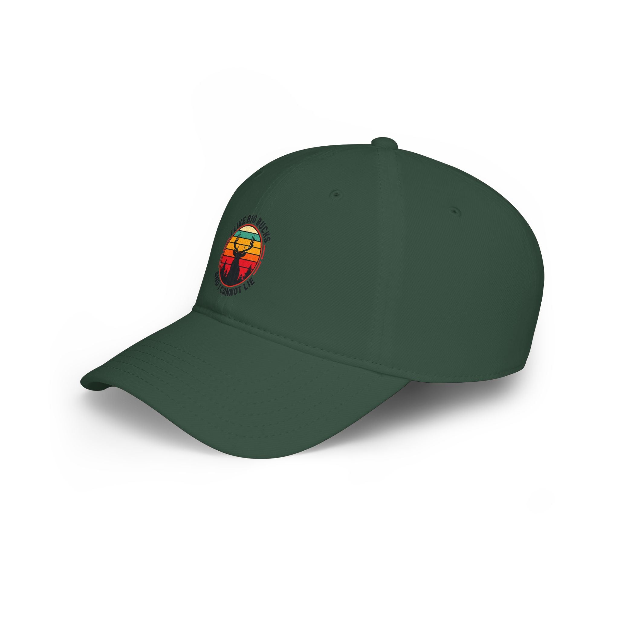 Vintage Sunset Deer Cap - "I Like Big Bucks And I Cannot Lie" Low Profile Baseball Hat