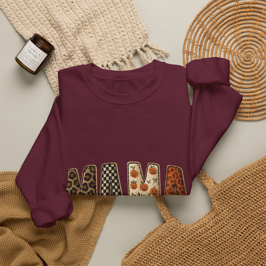 Mama Leopard & Floral Crewneck Sweatshirt — Trendy Mother's Day Pullover