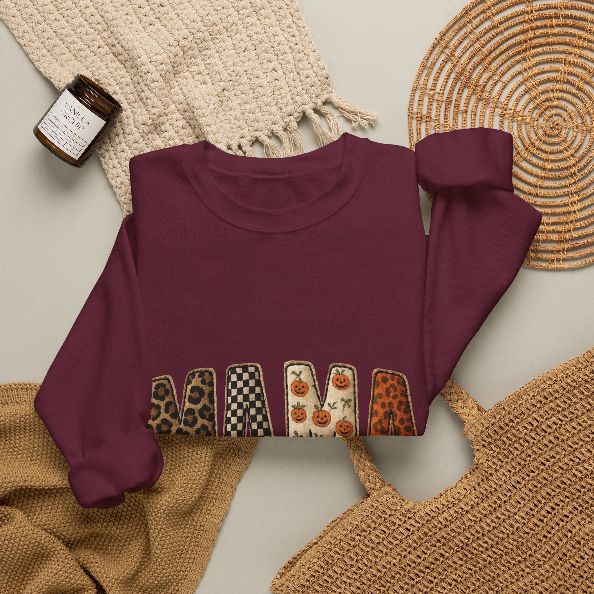 Mama Leopard & Floral Crewneck Sweatshirt — Trendy Mother's Day Pullover