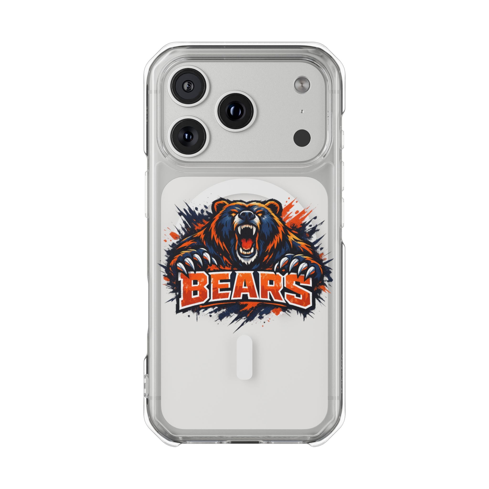 Clear Magnetic Phone Case — Fierce Bears Logo Protective Cover