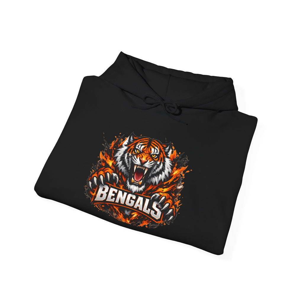 Bengals Tiger Hoodie — Vintage Fierce Football Fan Pullover