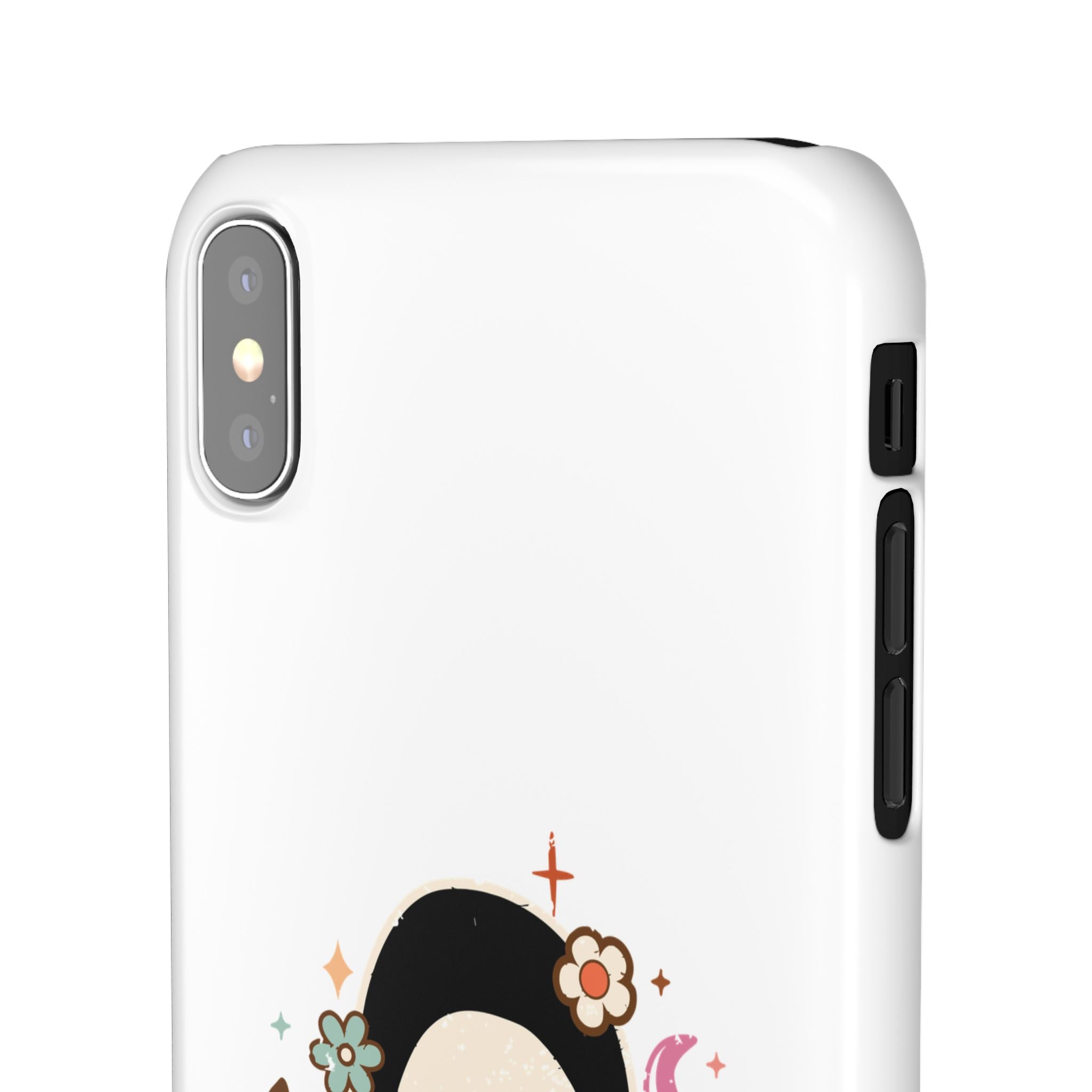 Scream Floral Phone Case — Cute Spooky Halloween Snap Case