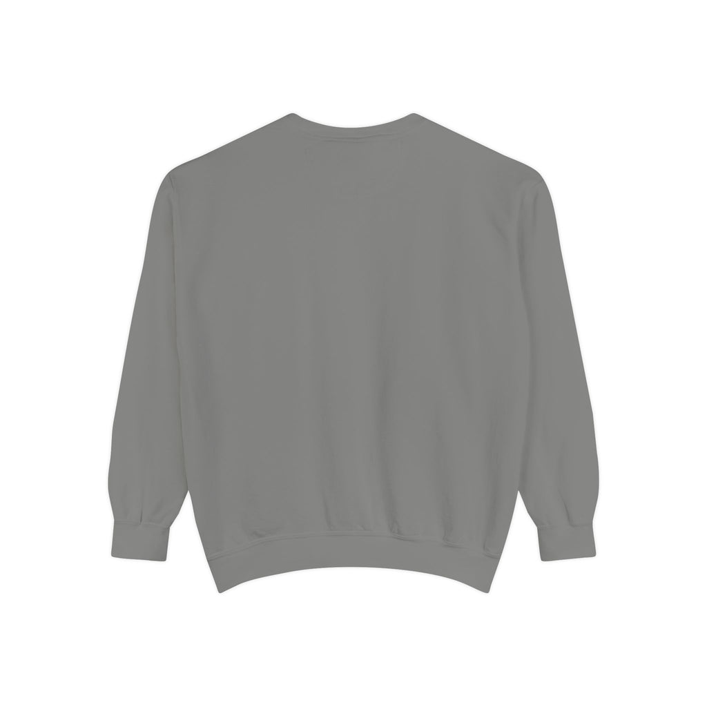 Spooky Vibes Sweatshirt — Halloween Retro Checkerboard Graphic