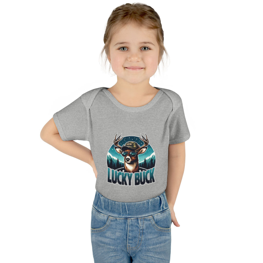 Lucky Buck Baby Bodysuit — Cute Deer Infant One-Piece