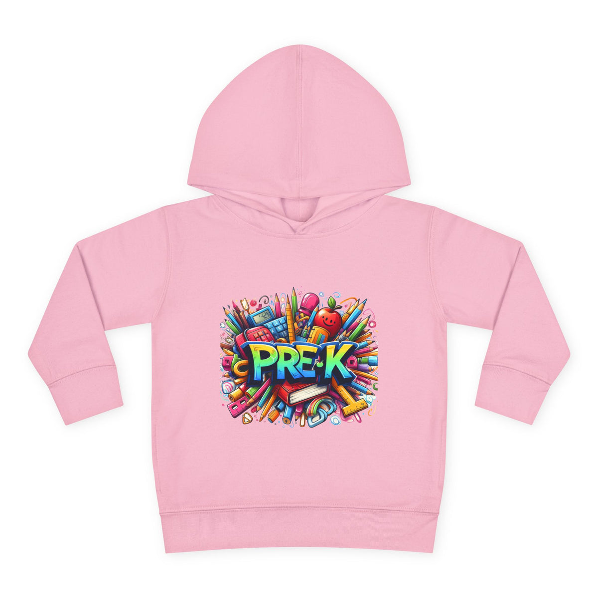 Pre-K Toddler Hoodie — Colorful School Kids Pullover Fleece