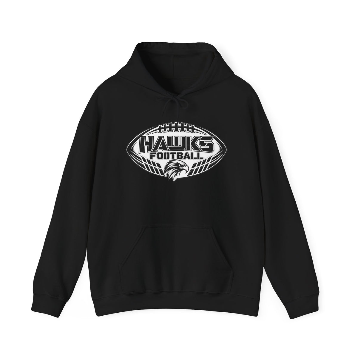 Hawks Football Hoodie – Vintage Football Emblem Sweatshirt