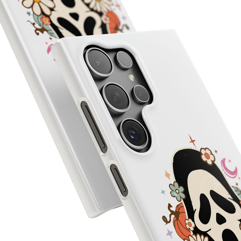 Scream Floral Phone Case — Cute Spooky Halloween Snap Case