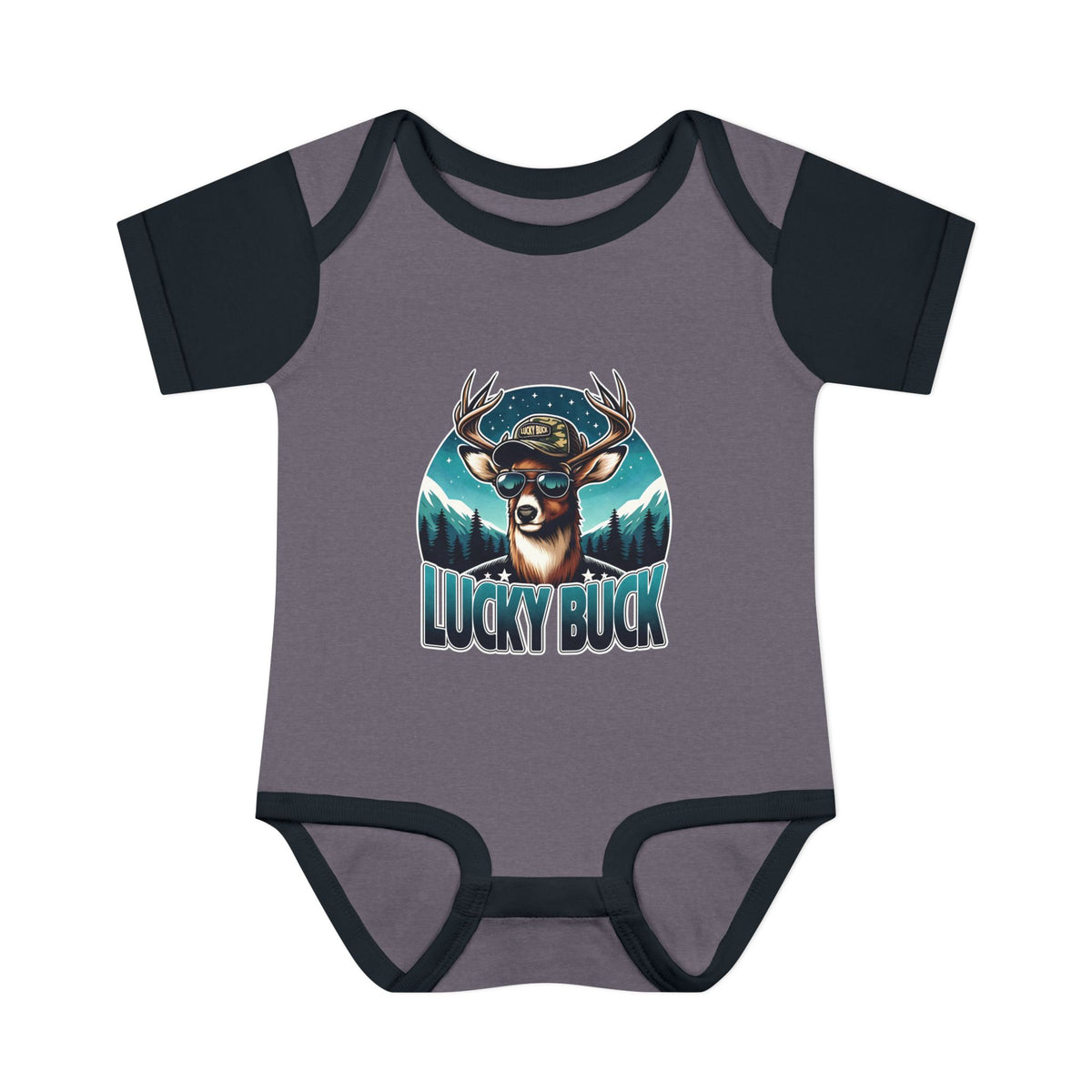 Lucky Buck Baby Bodysuit — Cute Deer Infant One-Piece