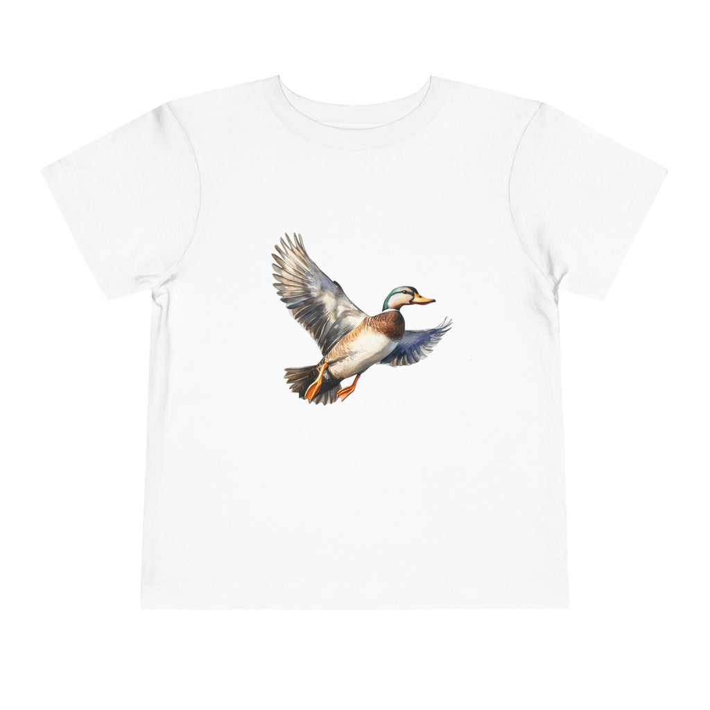 Toddler Tee — Flying Mallard Duck Graphic