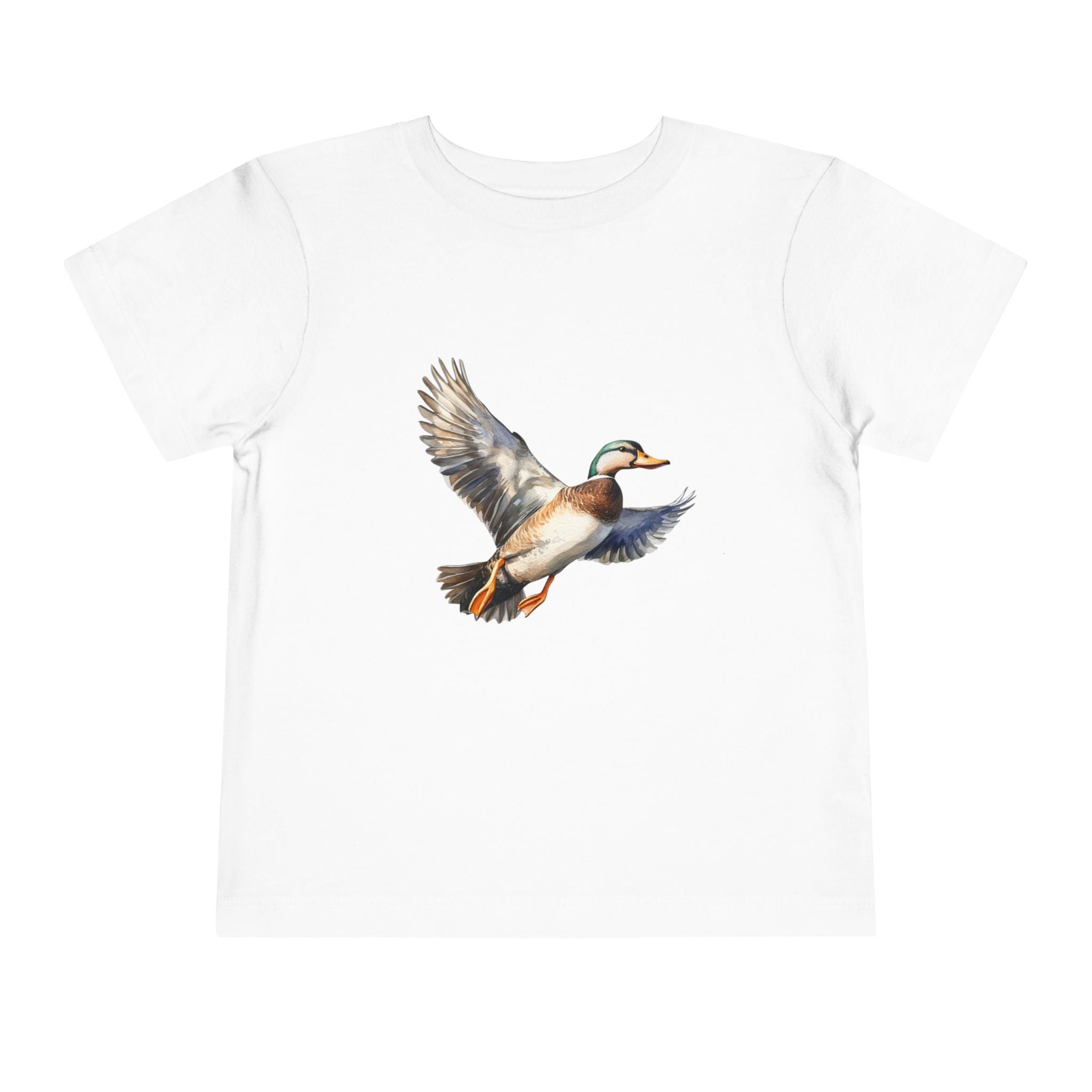 Toddler Tee — Flying Mallard Duck Graphic