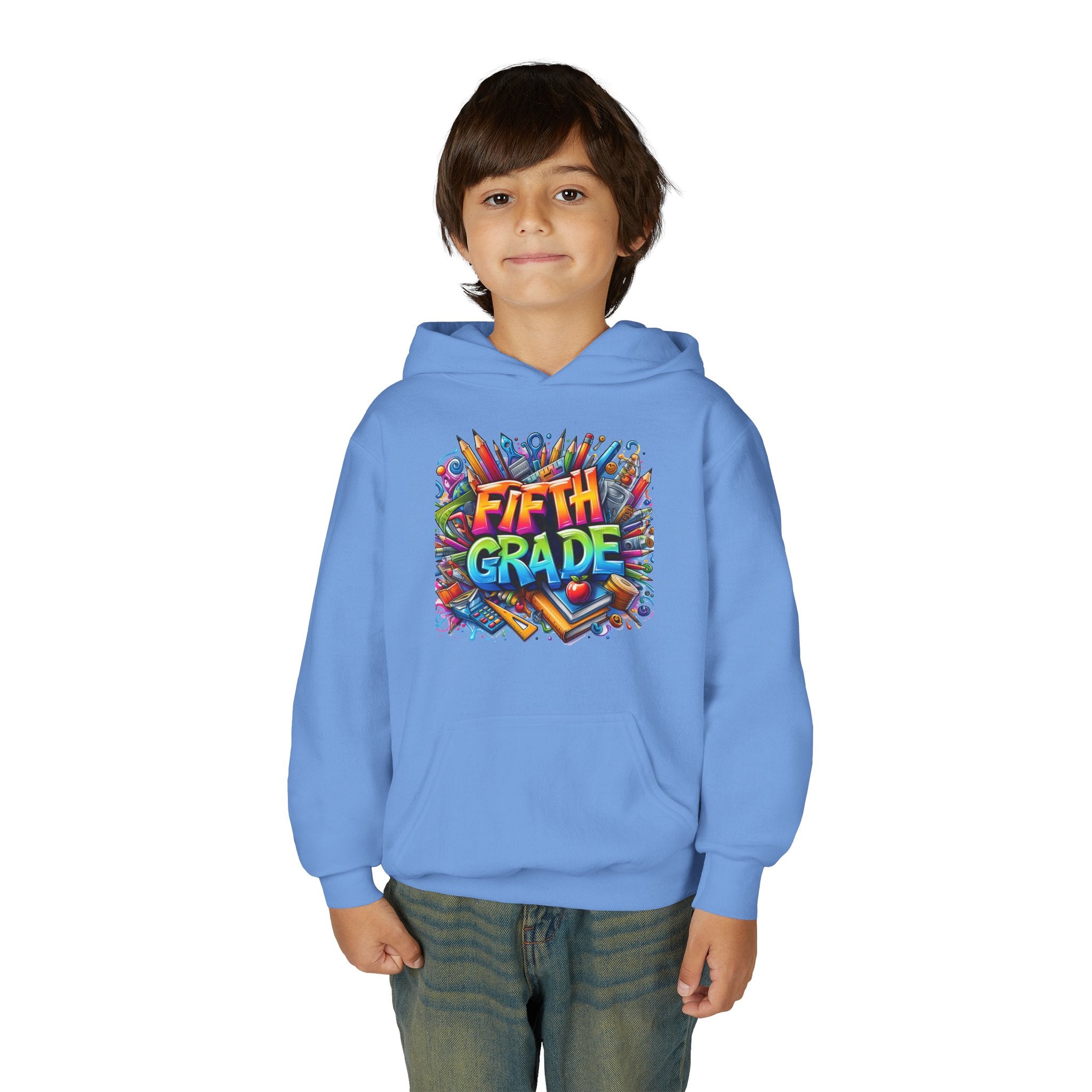 Fifth Grade Kids Hoodie — Colorful Back-to-School Sweatshirt