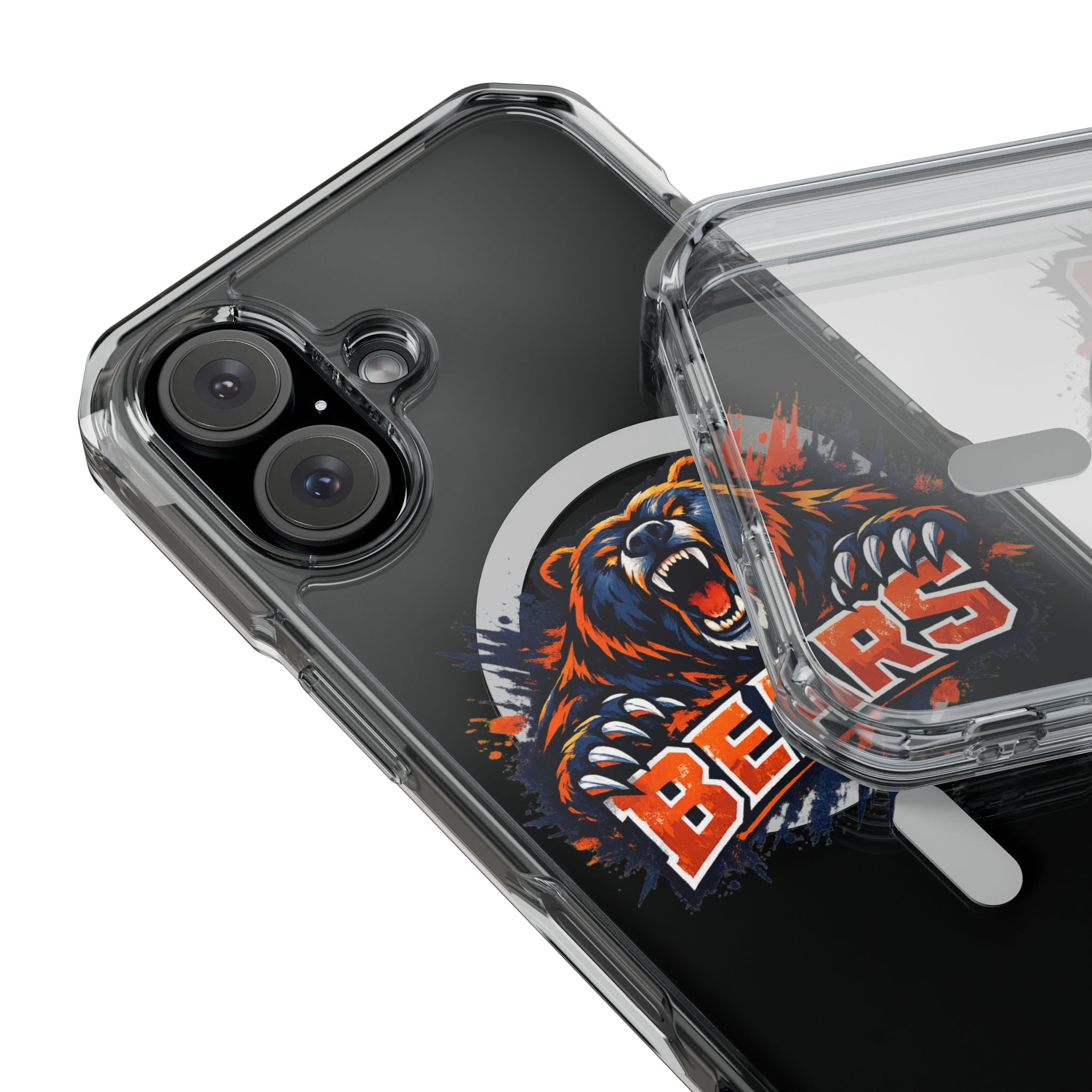 Clear Magnetic Phone Case — Fierce Bears Logo Protective Cover