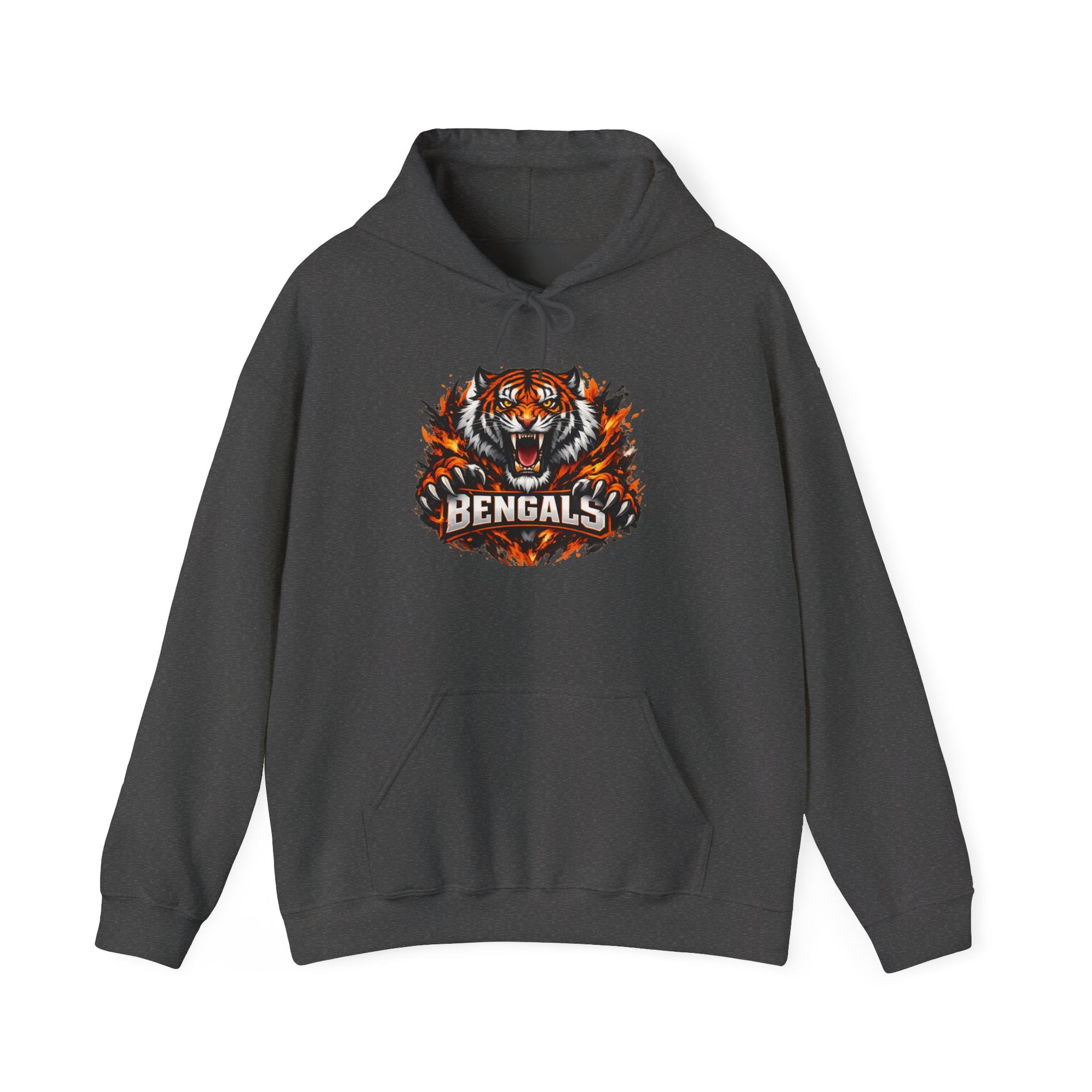 Bengals Tiger Hoodie — Vintage Fierce Football Fan Pullover