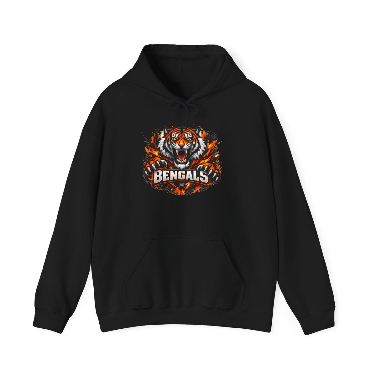 Bengals Tiger Hoodie — Vintage Fierce Football Fan Pullover