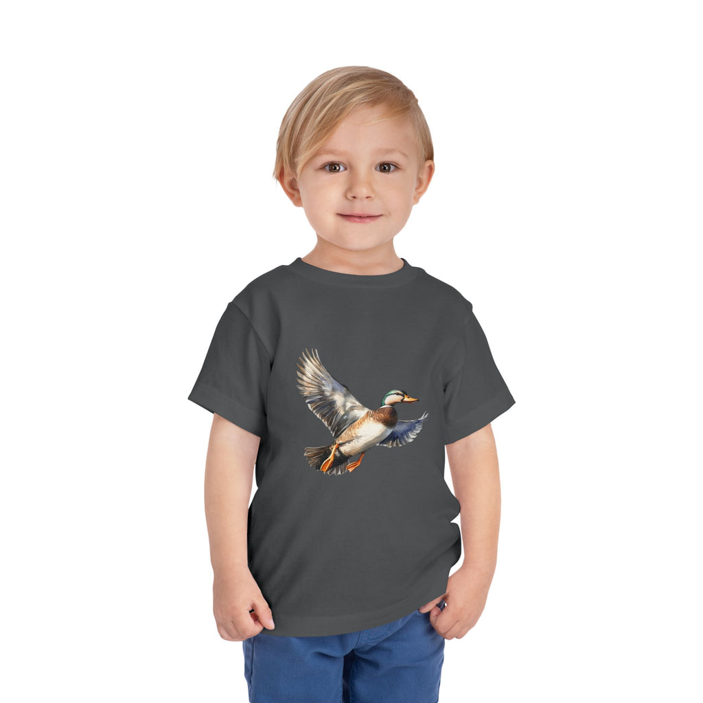 Toddler Tee — Flying Mallard Duck Graphic