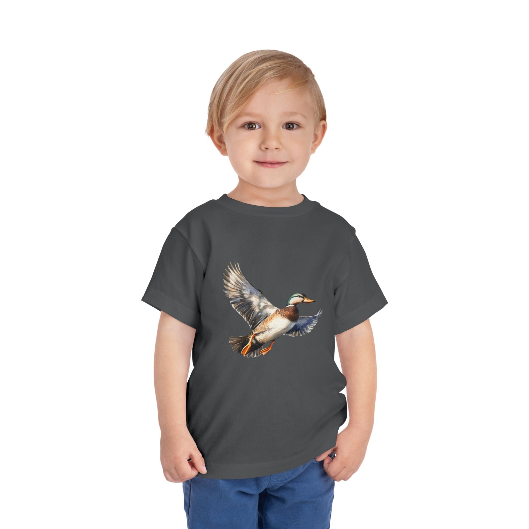 Toddler Tee — Flying Mallard Duck Graphic