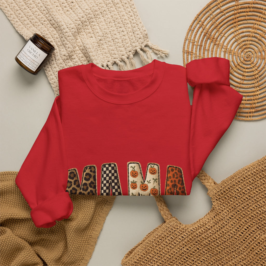 Mama Leopard & Floral Crewneck Sweatshirt — Trendy Mother's Day Pullover