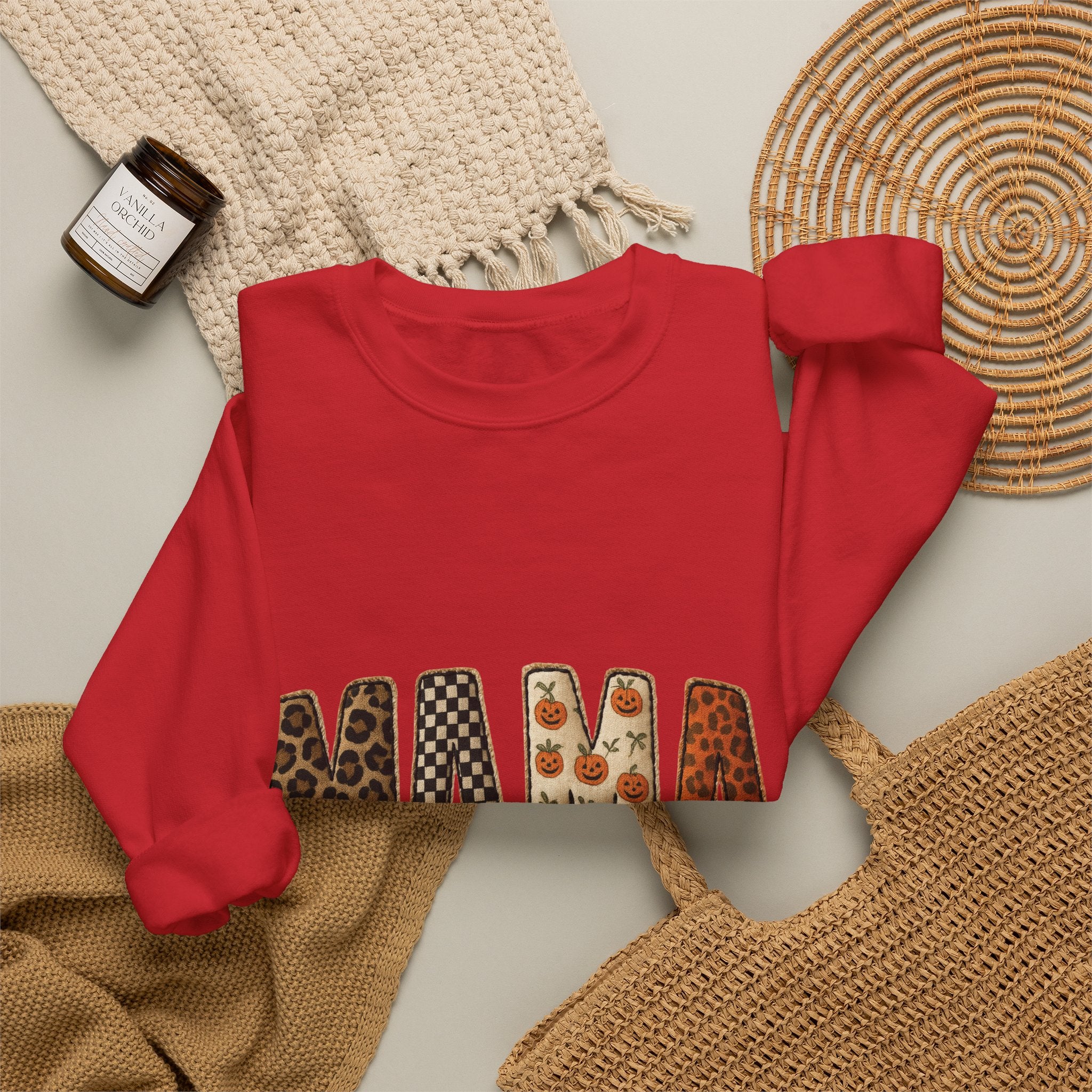 Mama Leopard & Floral Crewneck Sweatshirt — Trendy Mother's Day Pullover